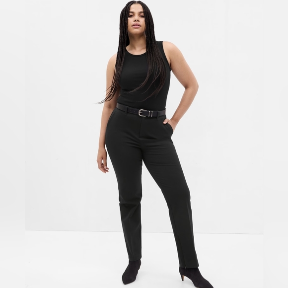 GAP Mid Rise Bi-Stretch Ankle Slim Pants - Picture 1 of 5